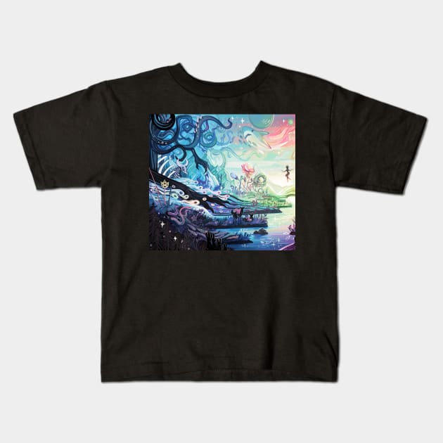 Vivid Dreaming (Left Version) Kids T-Shirt by Bethaliceart